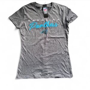 NFL Carolina Panthers Charcoal T-Shirt Size: Medium